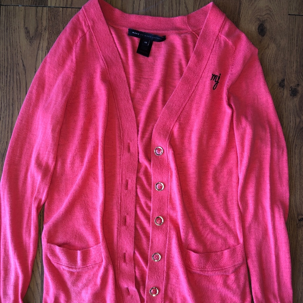 Marc by Marc Jacobs salmon apricot cardigan size XS